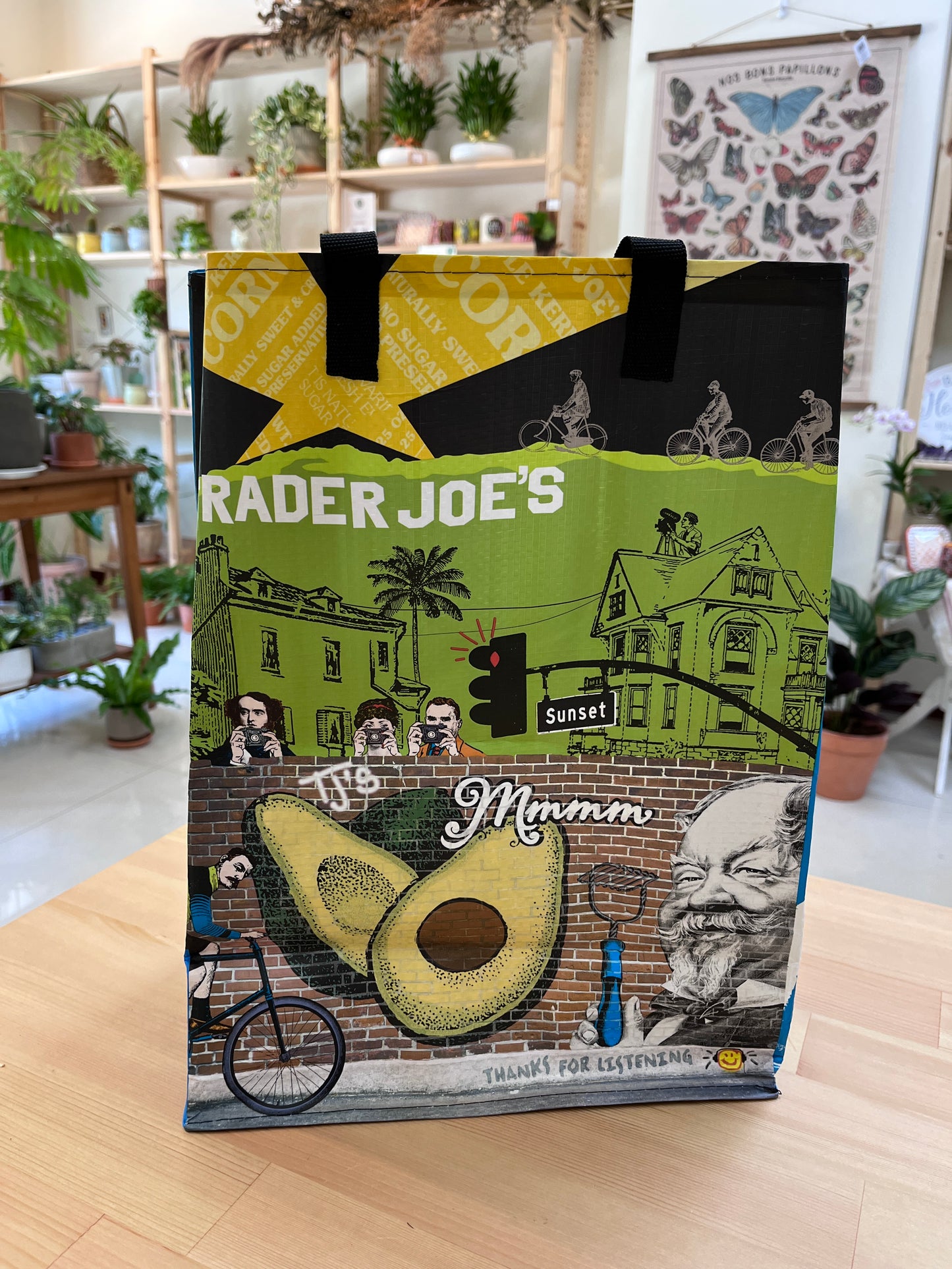 Trader Joe’s 特色防水袋/購物袋_酪梨