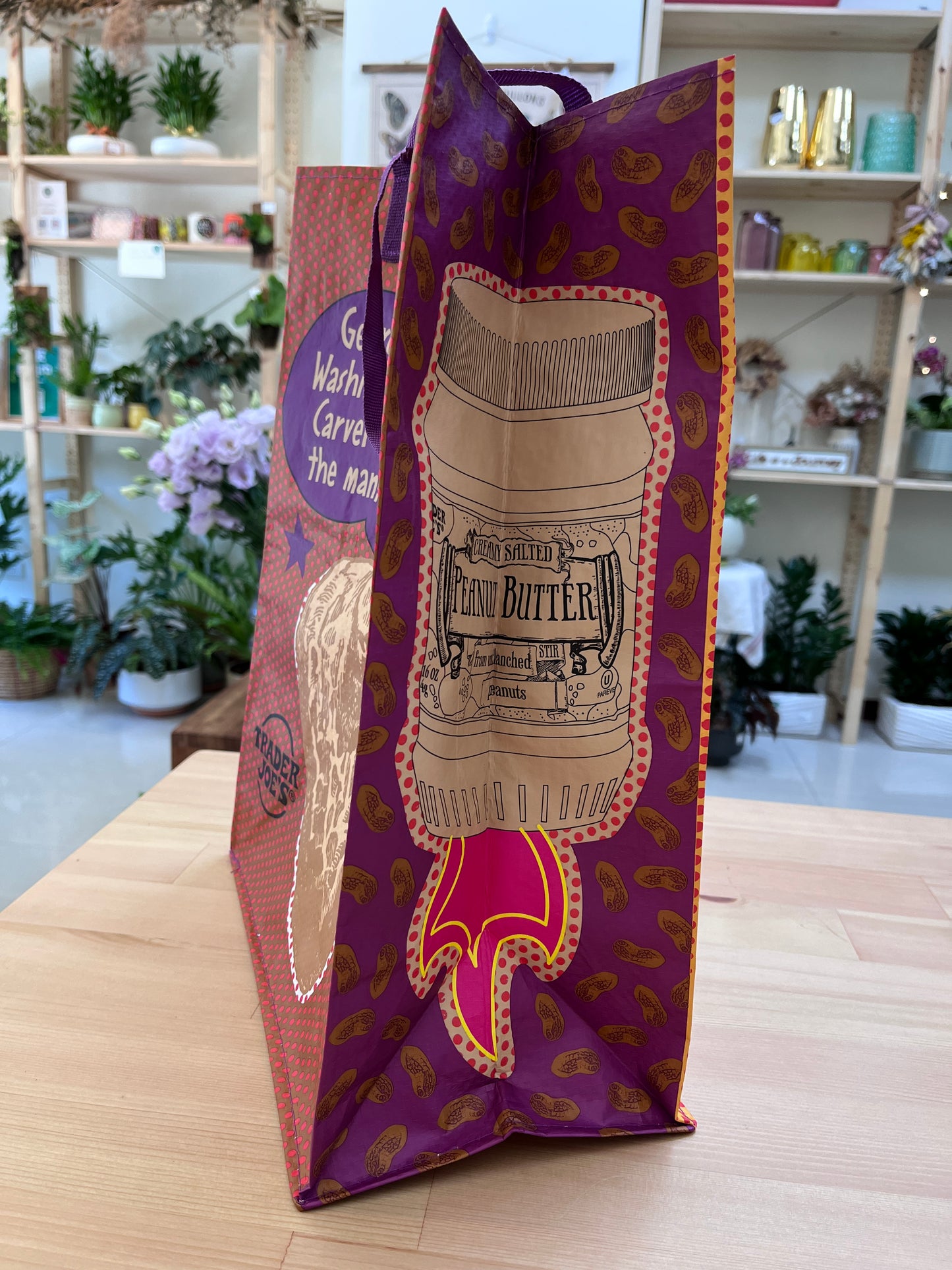 Trader Joe’s 特色防水袋/購物袋_花生